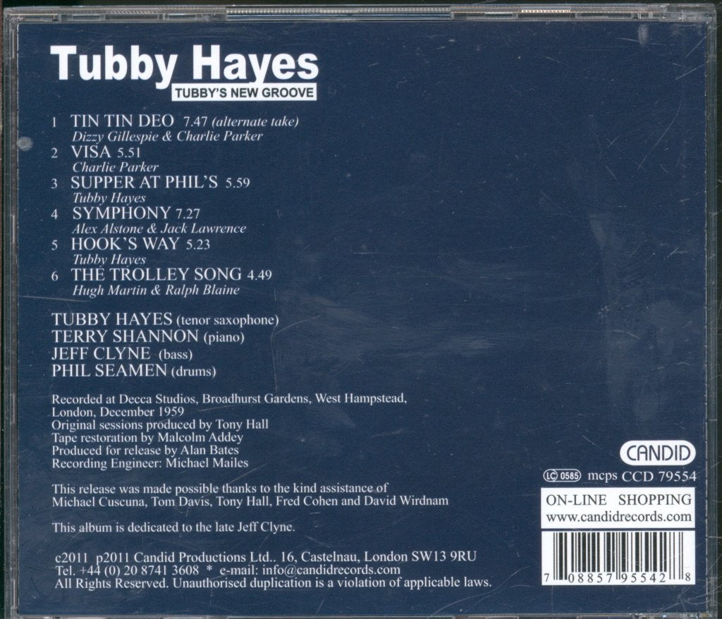 Tubby Hayes - Tubby's New Groove - Cd