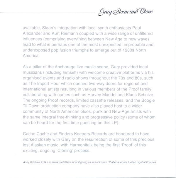 Gary Sloan And Clone - Harmonitalk - Cd