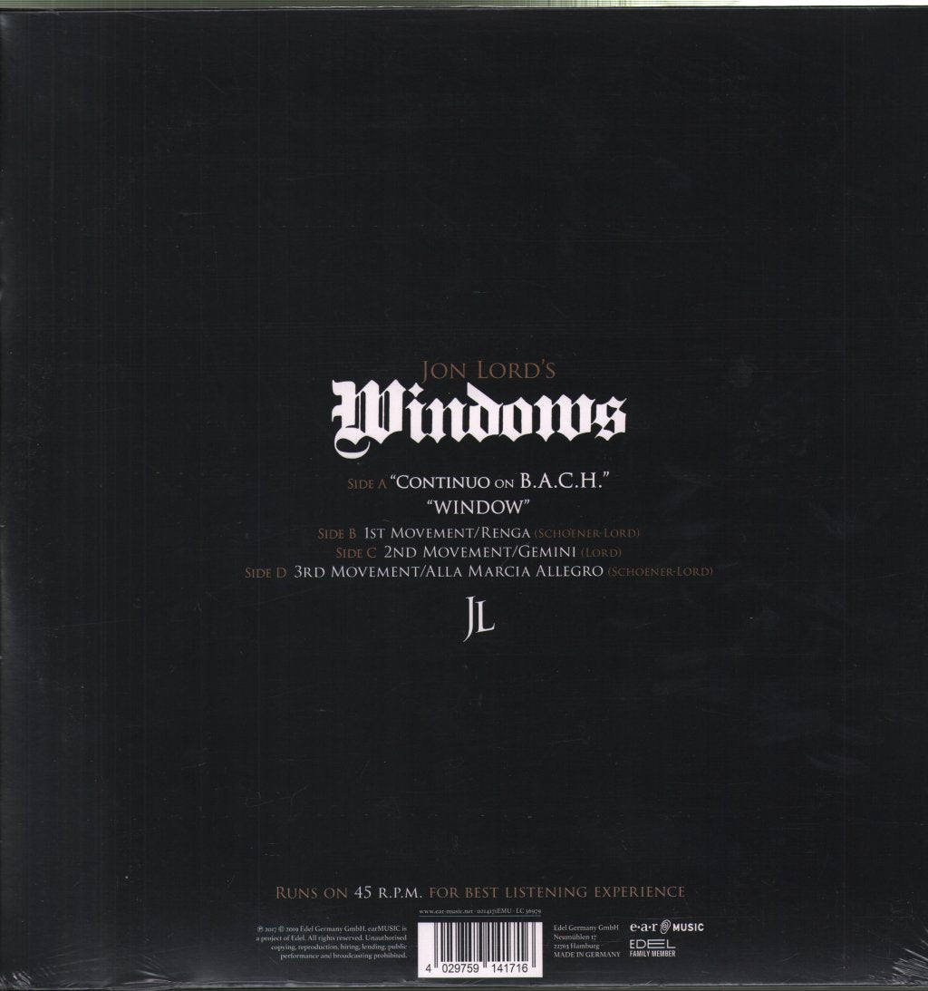 Jon Lord - Windows - Double Lp