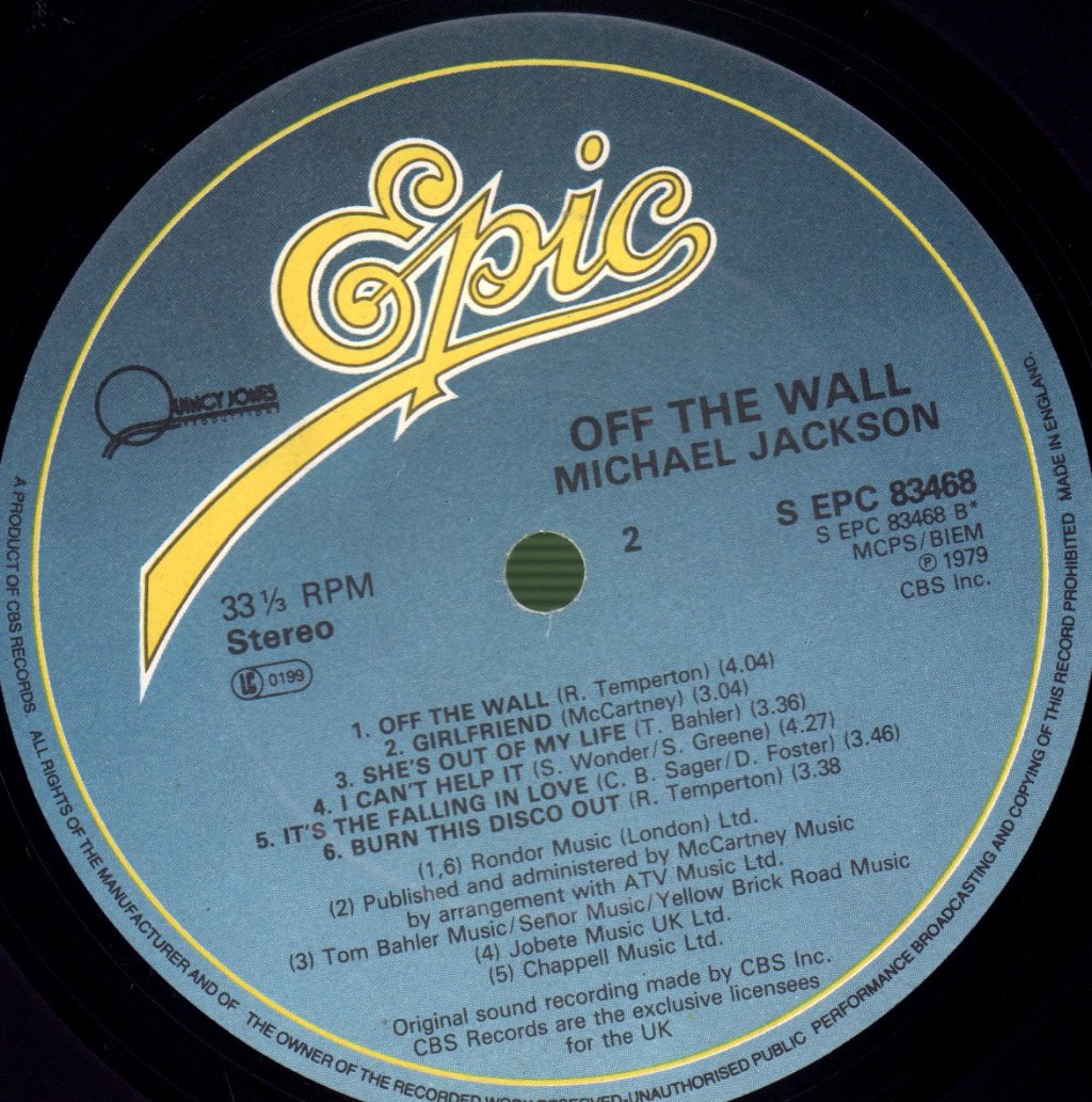 Michael Jackson - Off The Wall - Lp