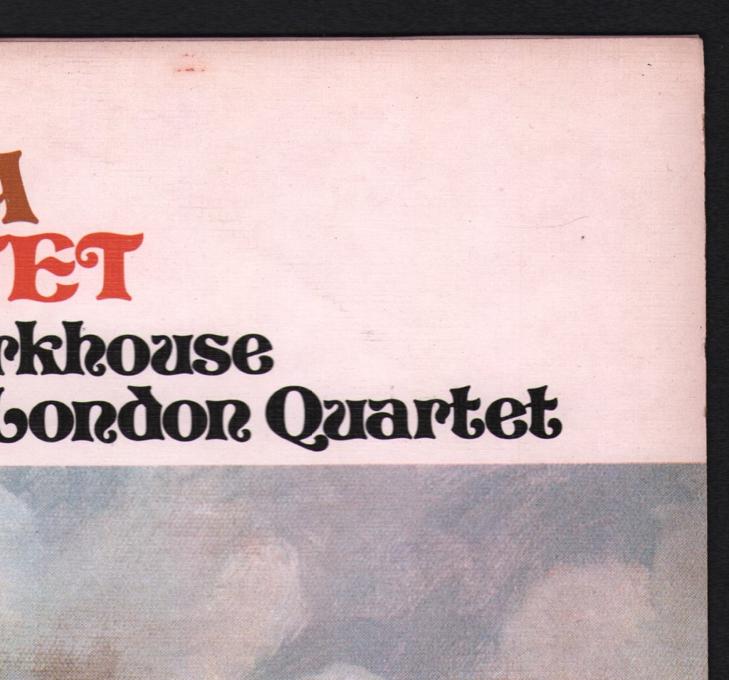 Hugh Bean / David Parkhouse - Elgar - Violin Sonata String Quartet - Lp