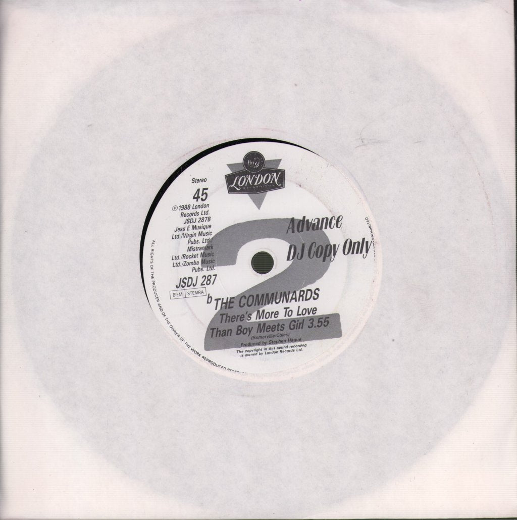 Jimmy Somerville With Bronski Beat - Smalltown Boy - 7 Inch