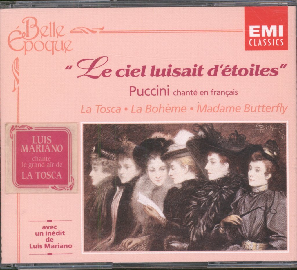 Luis Mariano, Orchestre Du Théâtre National De L'Opéra-Comique - Puccini - Le Ciel Luisait D'Étoiles - Double Cd