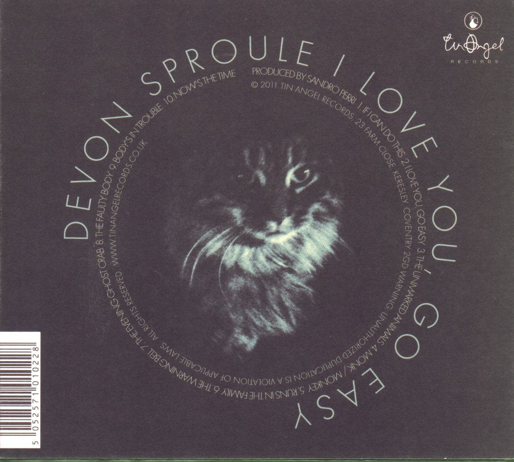 Devon Sproule - I Love You, Go Easy - Cd