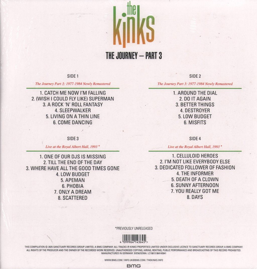 Kinks - Journey - Part 3 - Double Lp