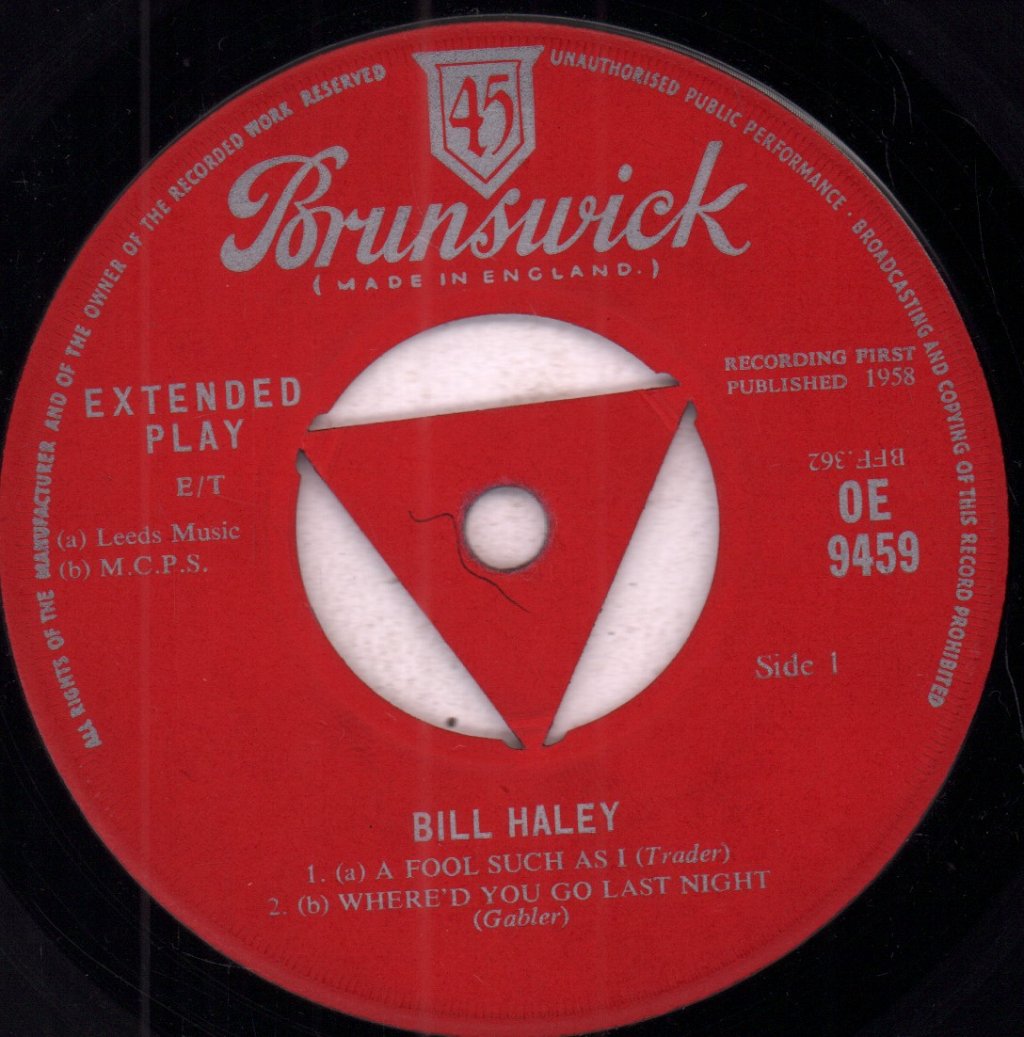 Bill Haley - A Fool Such As I - 7 Inch