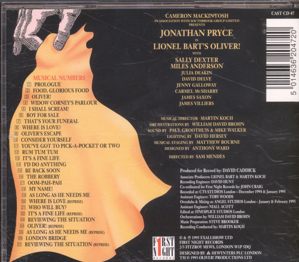 1994 London Palladium Cast - Oliver! - The 1994 London Palladium Cast Recording - Cd