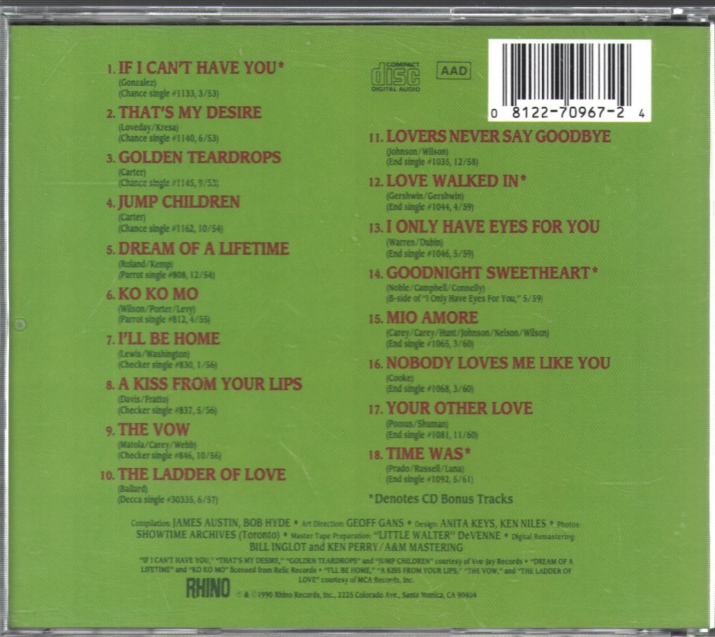 Flamingos - Best Of The Flamingos - Cd