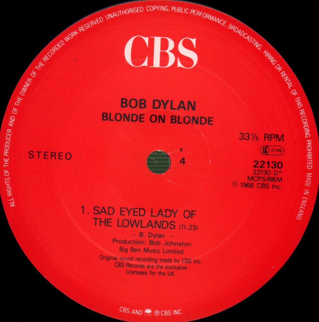 Bob Dylan - Blonde On Blonde - Double Lp