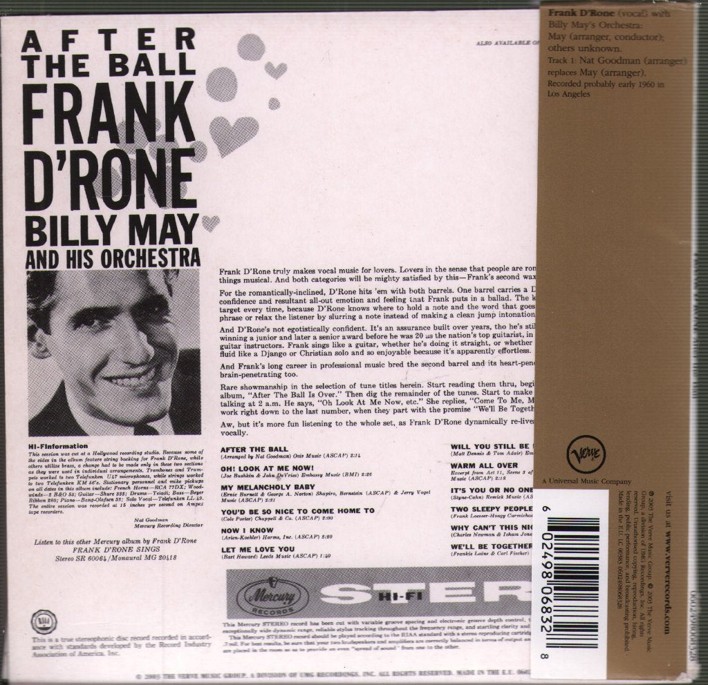 Frank D'rone - After The Ball - Cd