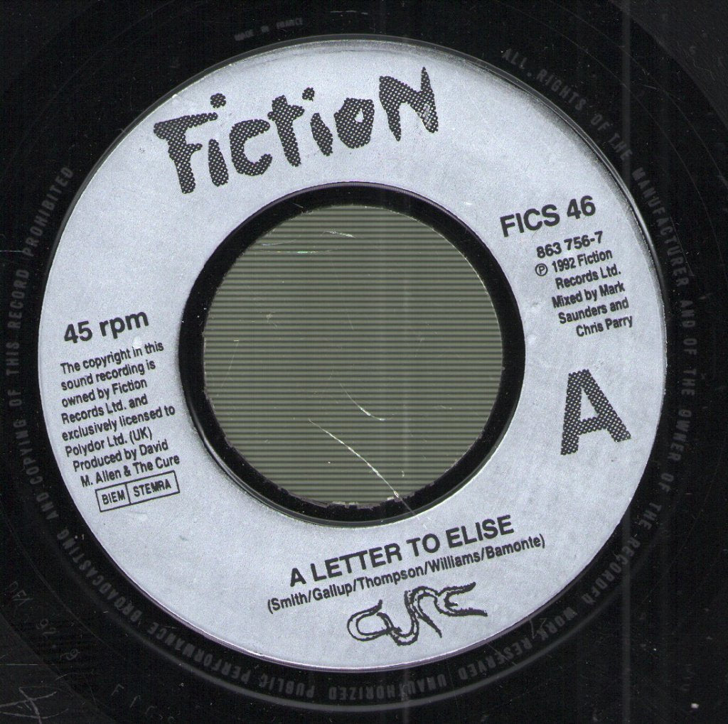 Cure - A Letter To Elise - 7 Inch