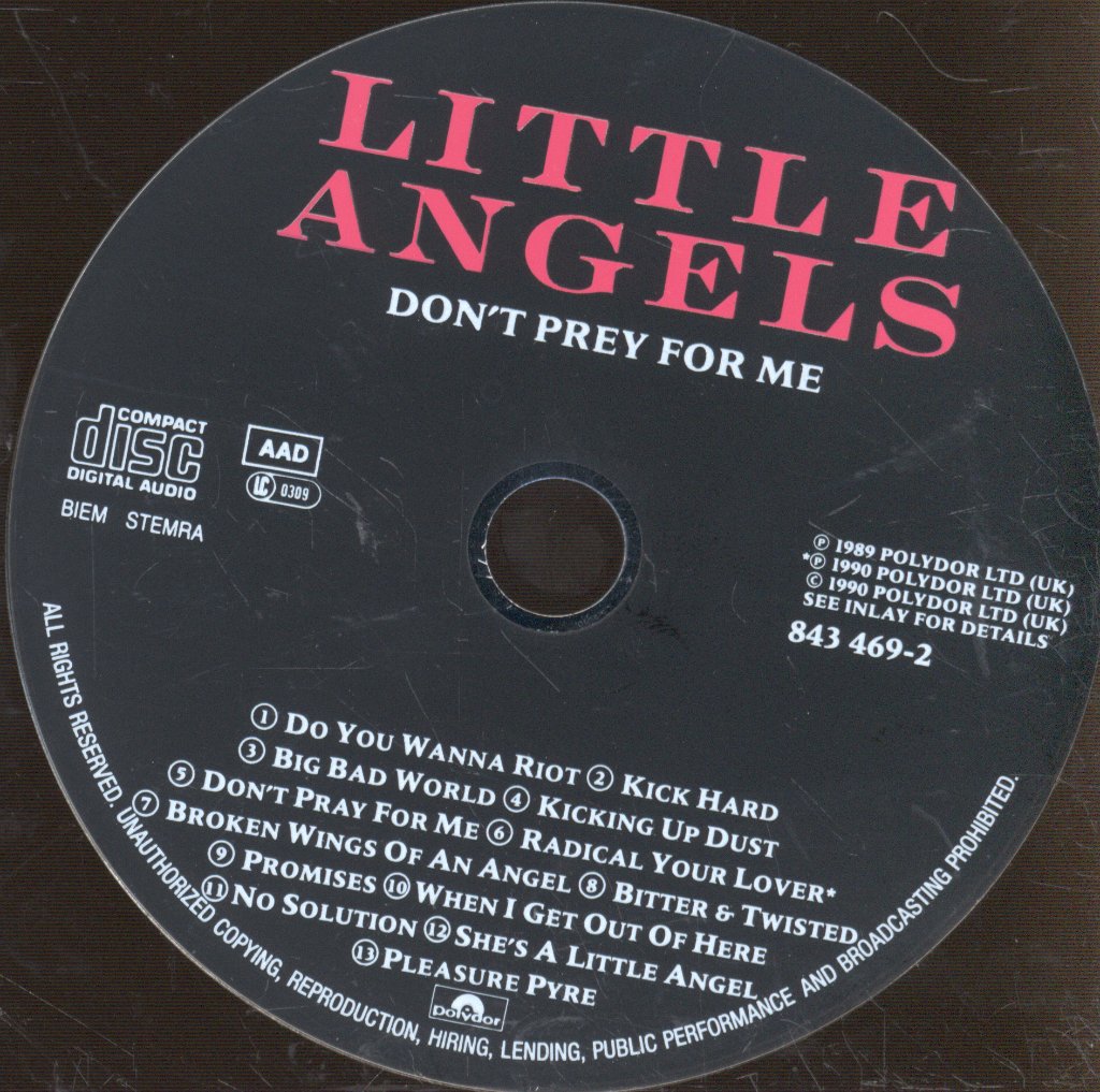 Little Angels - Don't Prey For Me - Cd