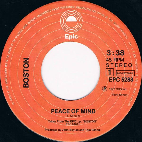 Boston - Peace Of Mind - 7 Inch