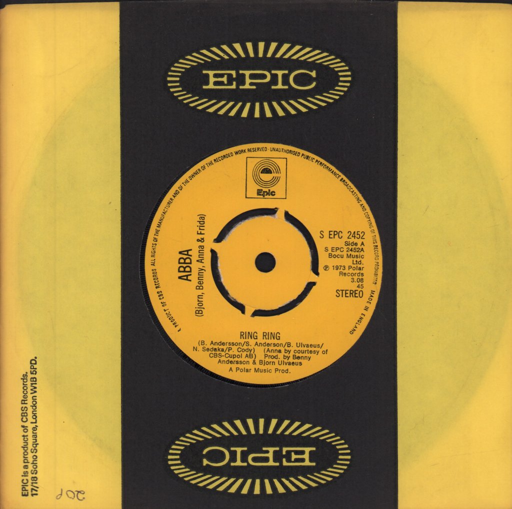 ABBA - Ring Ring - 7 Inch