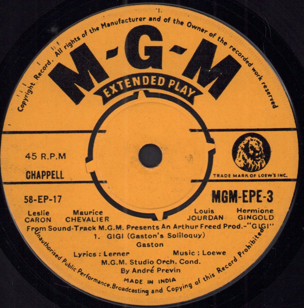 André Previn - Gigi - 7 Inch