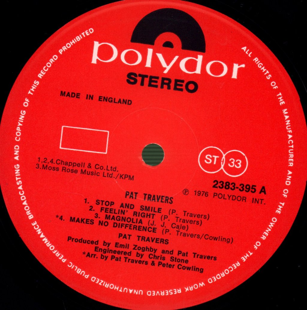 Pat Travers - Pat Travers - Lp