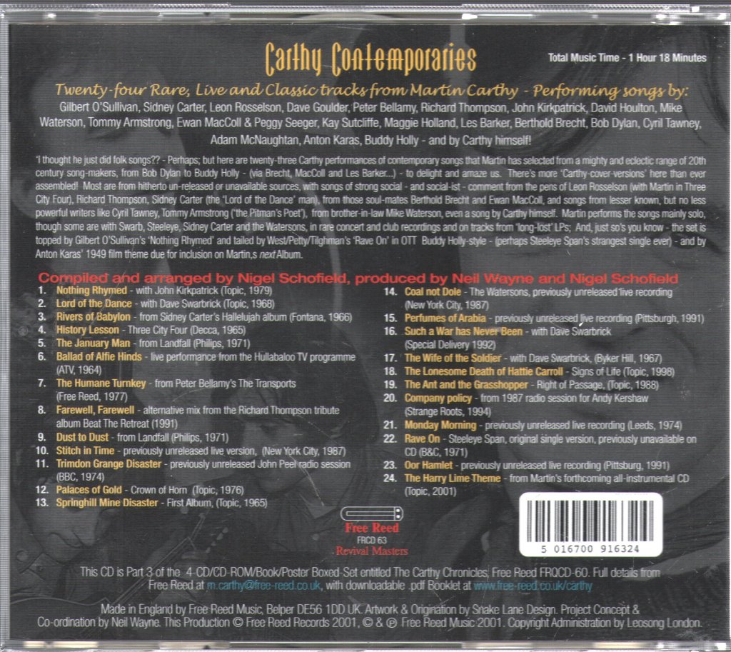 Martin Carthy - Carthy Chronicles - Cd Set