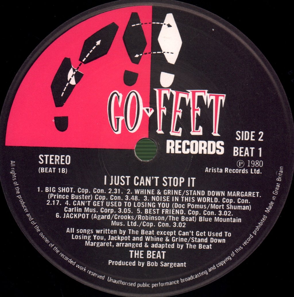 Beat - I Just Can't Stop It - Lp