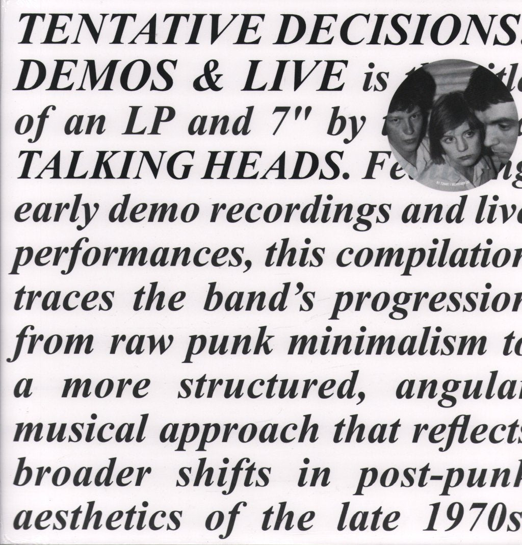 Talking Heads - Tentative Decisions - Lp