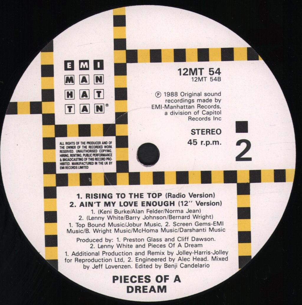 Pieces Of A Dream - Rising To The Top - 12 Inch