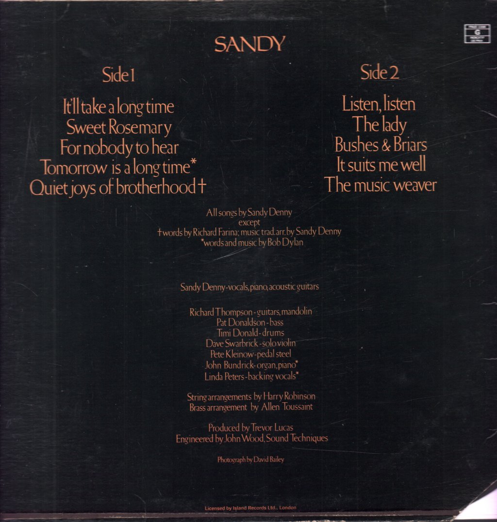 Sandy Denny - Sandy - Lp