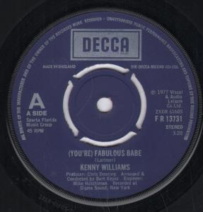 Kenny Williams - You're Fabulous Babe - 7 Inch