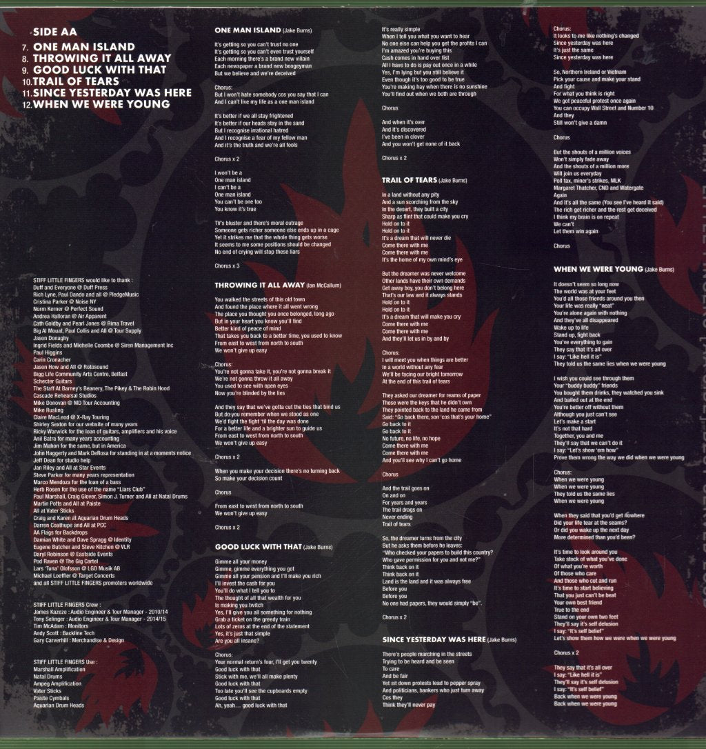 Stiff Little Fingers - No Going Back - Lp