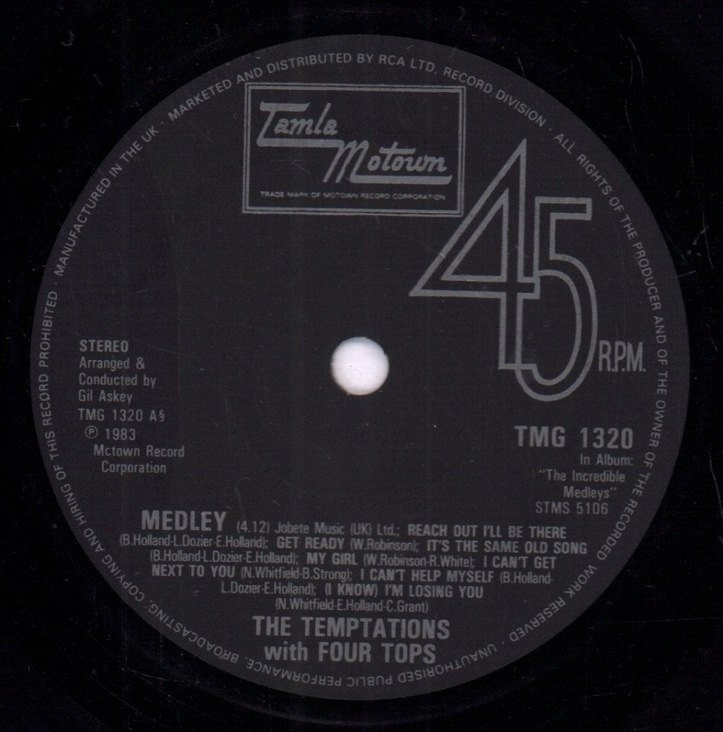 Temptations with Four Tops - Special Medley Live - 7 Inch