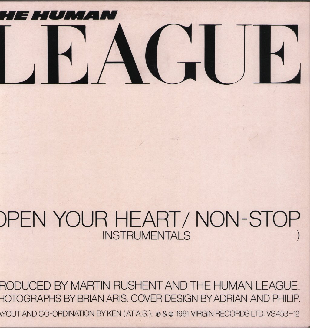 Human League - Open Your Heart - 12 Inch