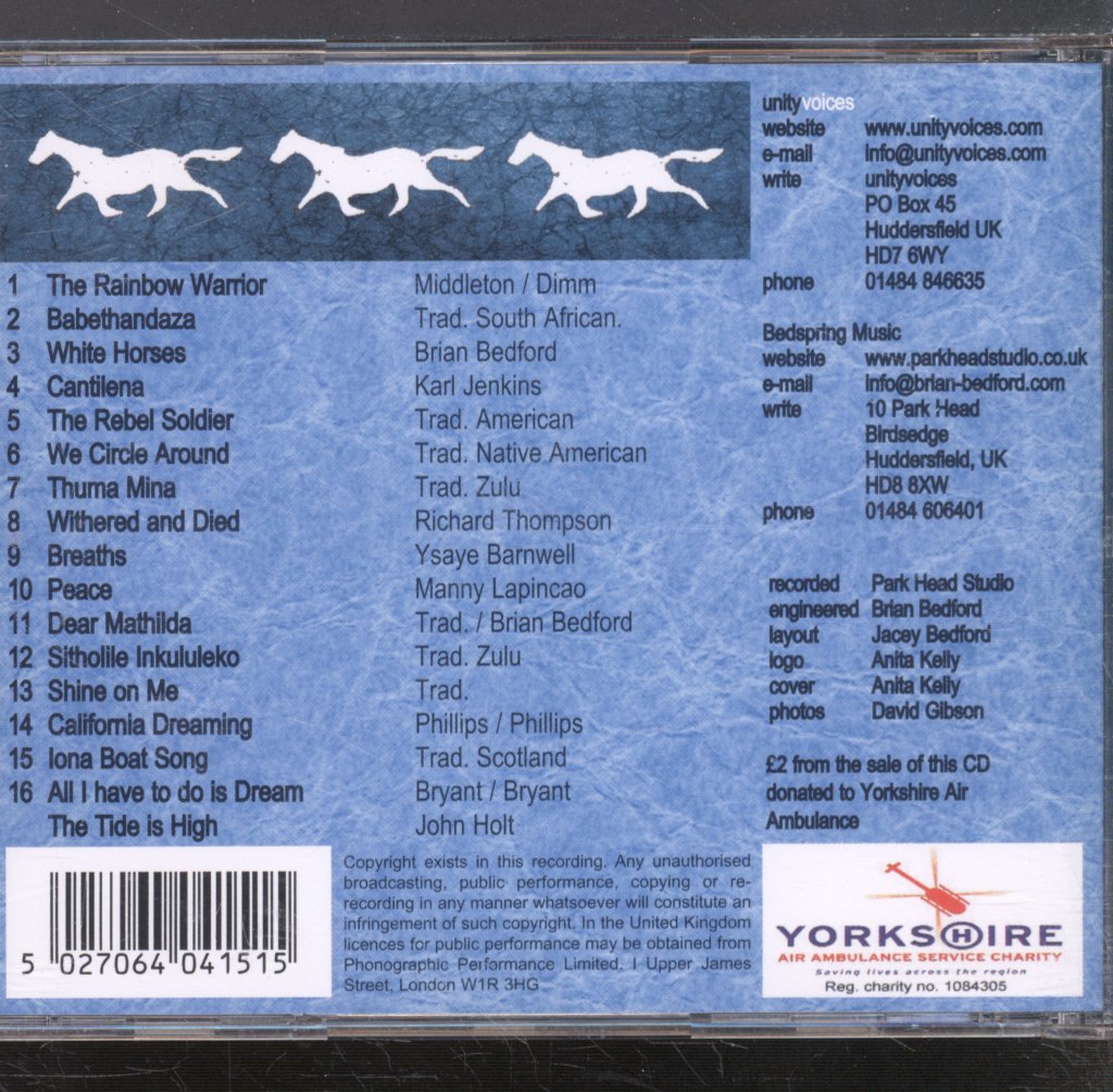 Unity Voices - White Horses - Cd