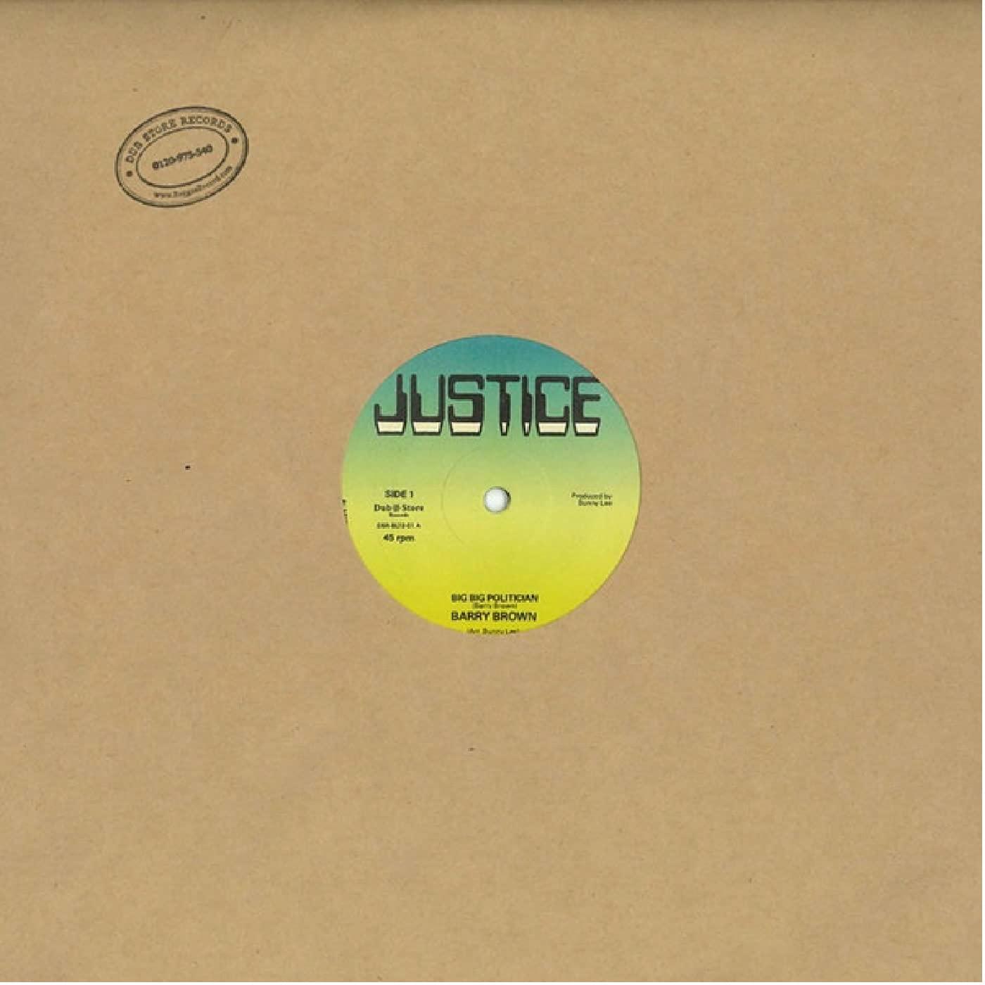 Barry Brown - No Wicked Shall Enter/Big Big Politician - 12 Inch