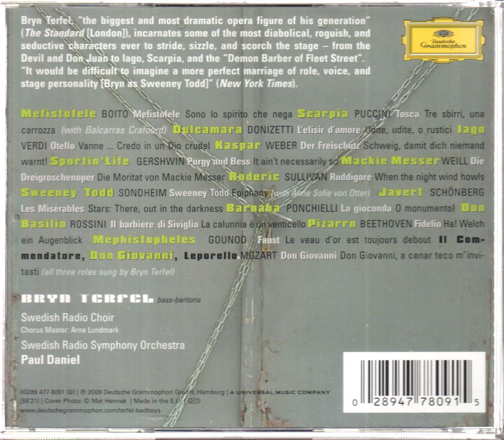 Bryn Terfel - Bad Boys - Cd