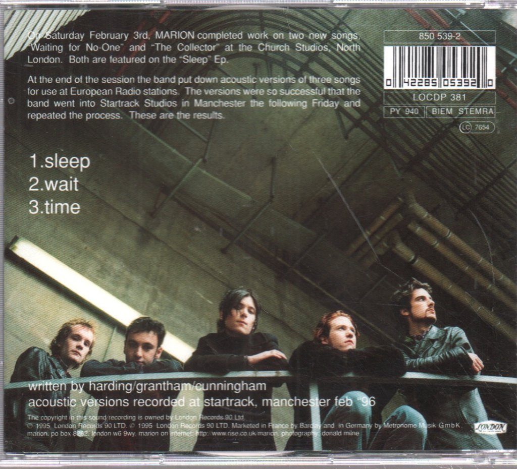 Marion - Sleep - Cd