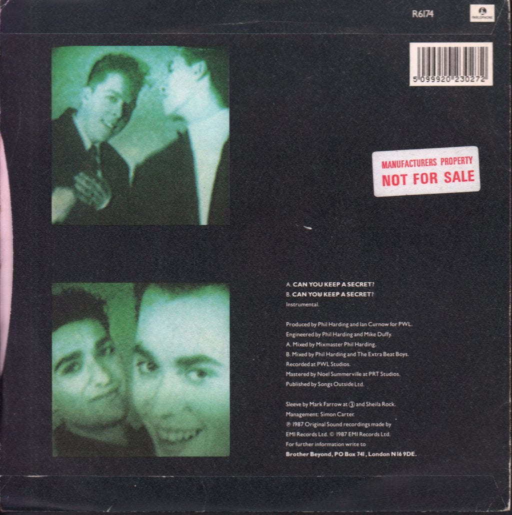 Brother Beyond - Can You Keep A Secret - 7 Inch