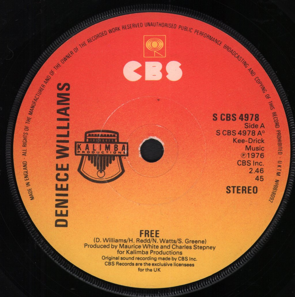 Deniece Williams - Free - 7 Inch