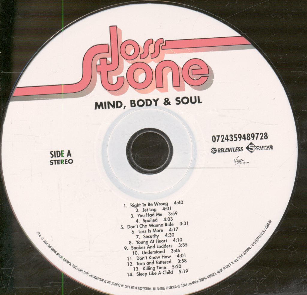Joss Stone - Mind Body And Soul - Cd