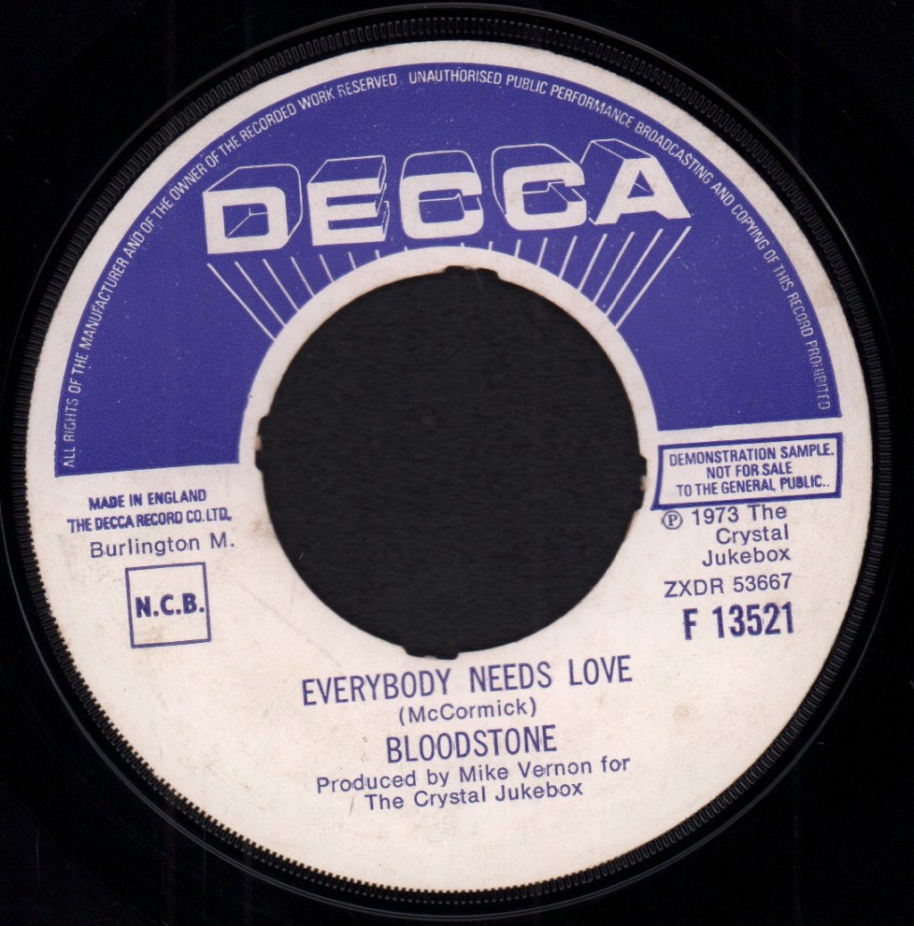 Bloodstone - Everybody Needs Love - 7 Inch