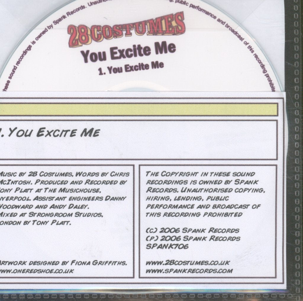 28 Costumes - You Excite Me - Cdr