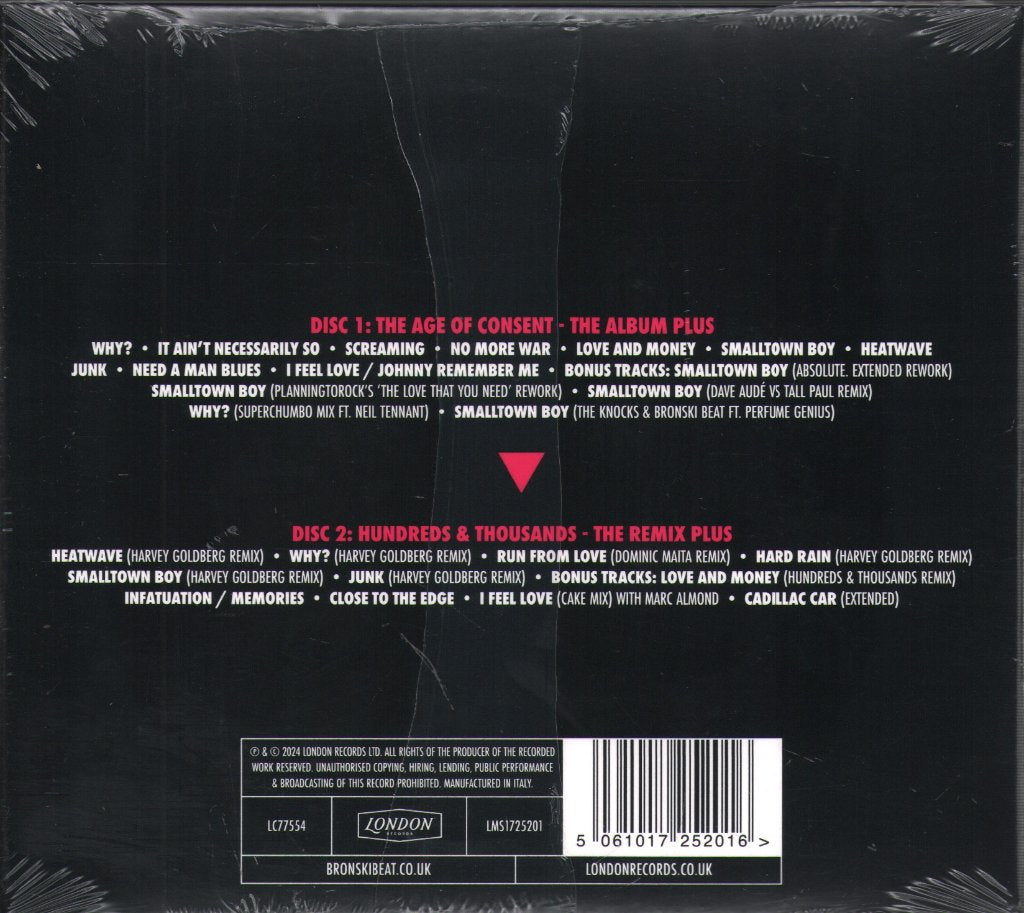 Bronski Beat - Age of Consent - Double Cd
