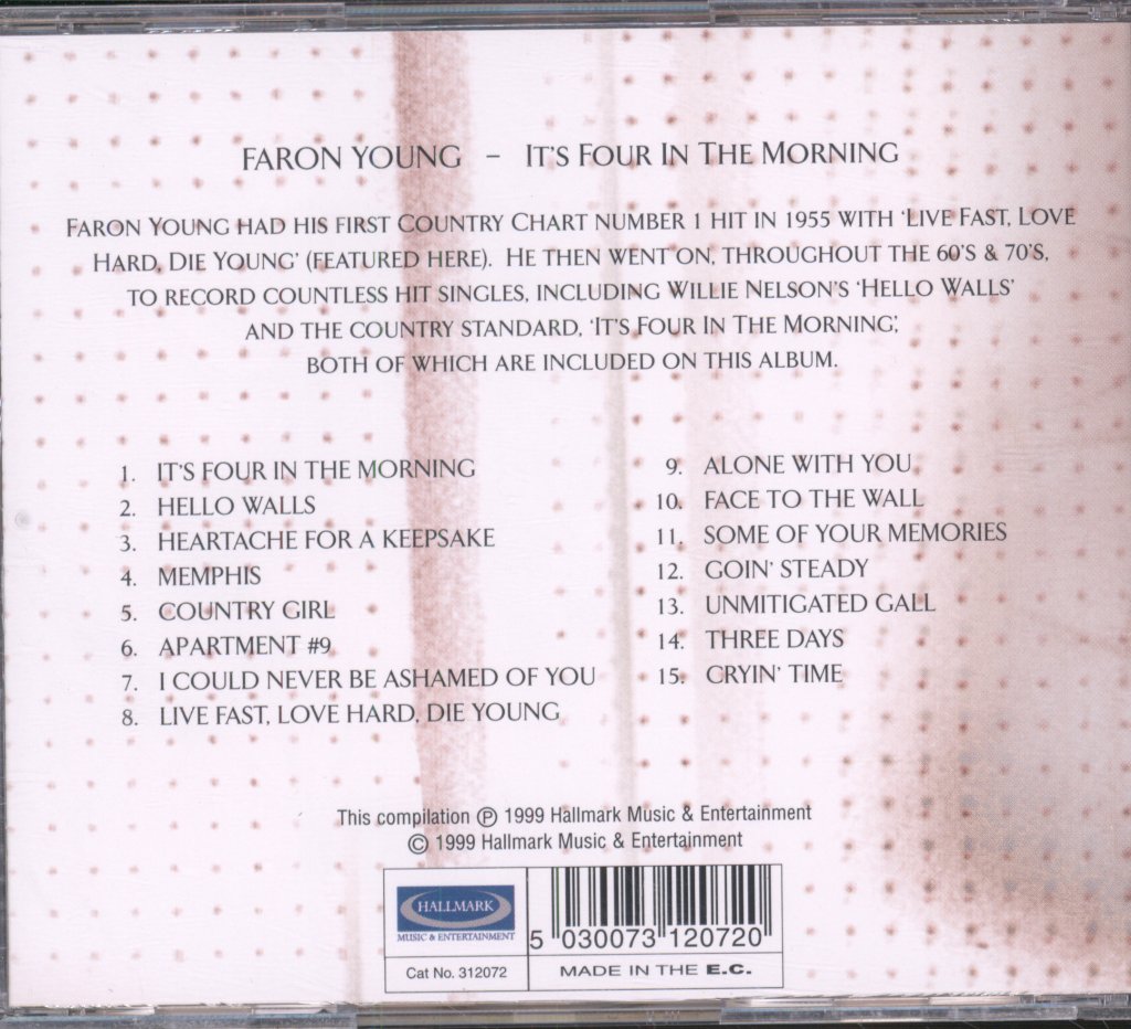 Faron Young - It's Four In The Morning - Cd