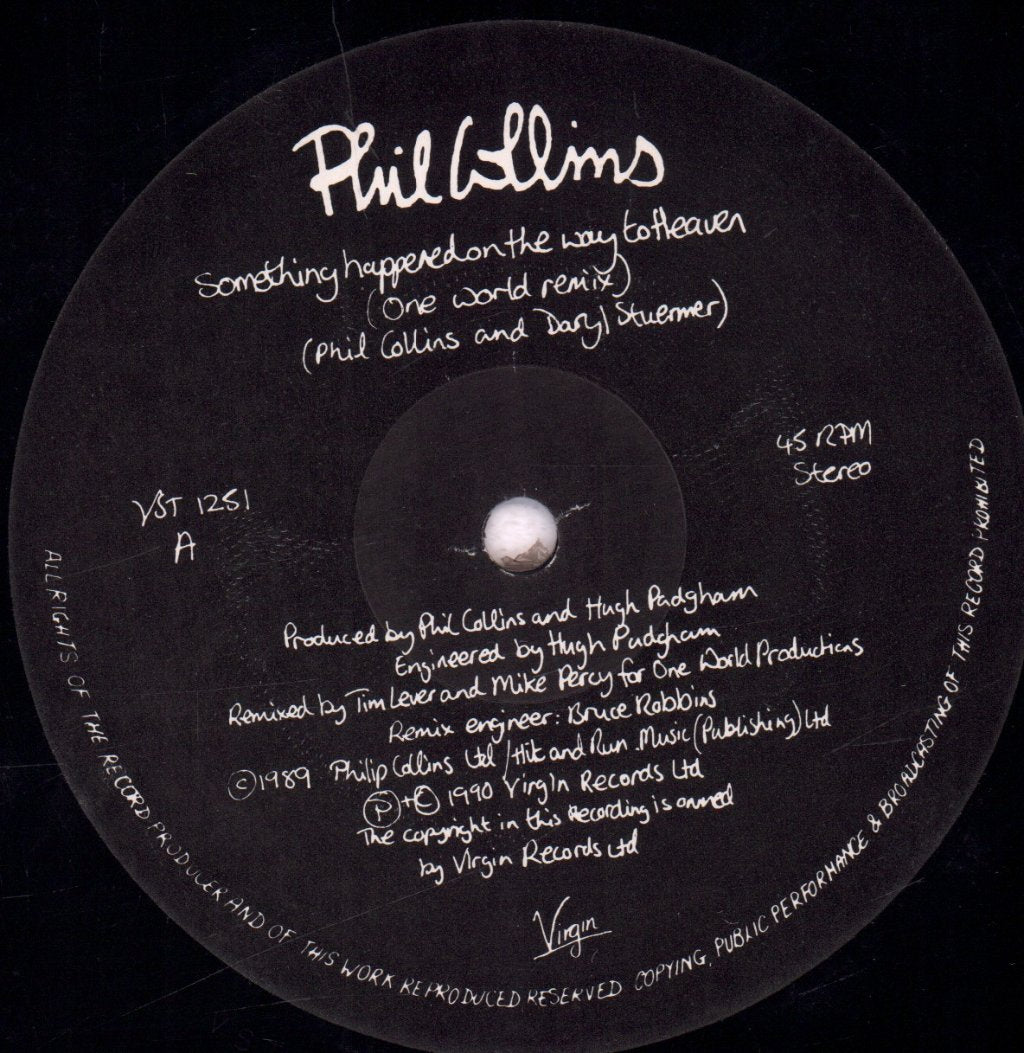 Phil Collins - Something Happened On The Way To Heaven - 12 Inch