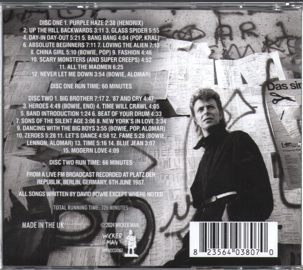 David Bowie - Back In Berlin 1987 - Double Cd