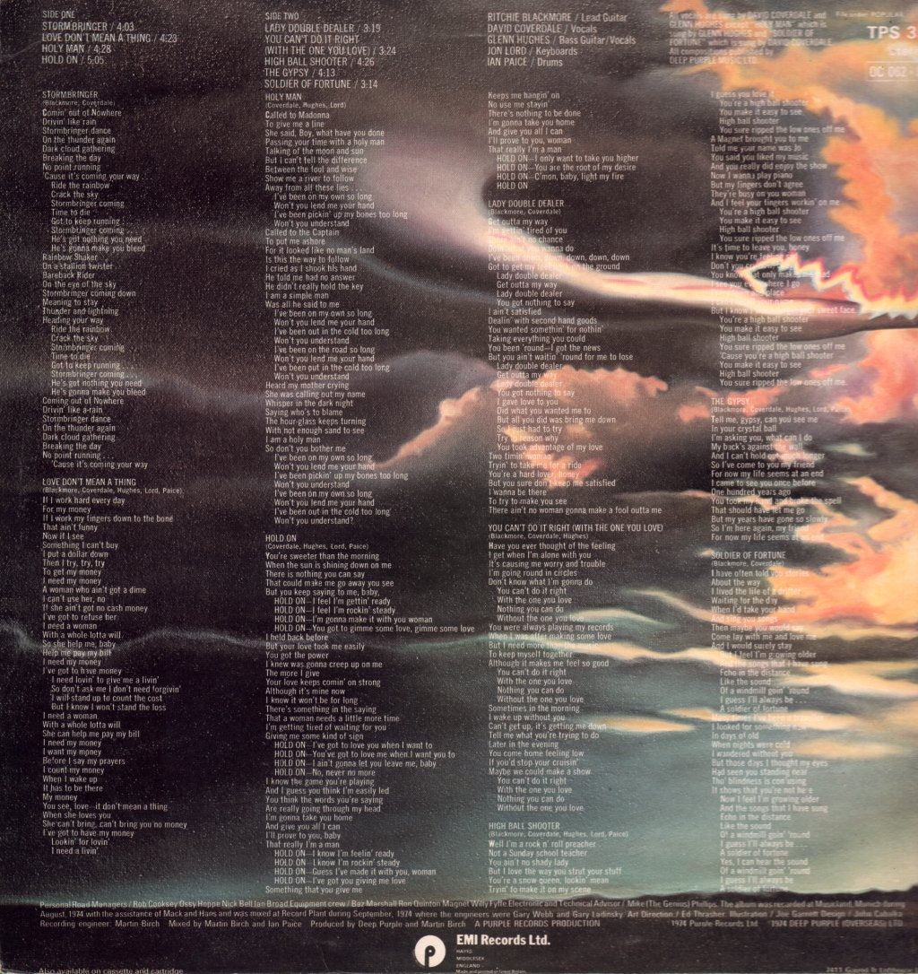Deep Purple - Stormbringer - Lp