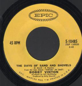 Bobby Vinton - Days Of Sand And Shovels - 7 Inch