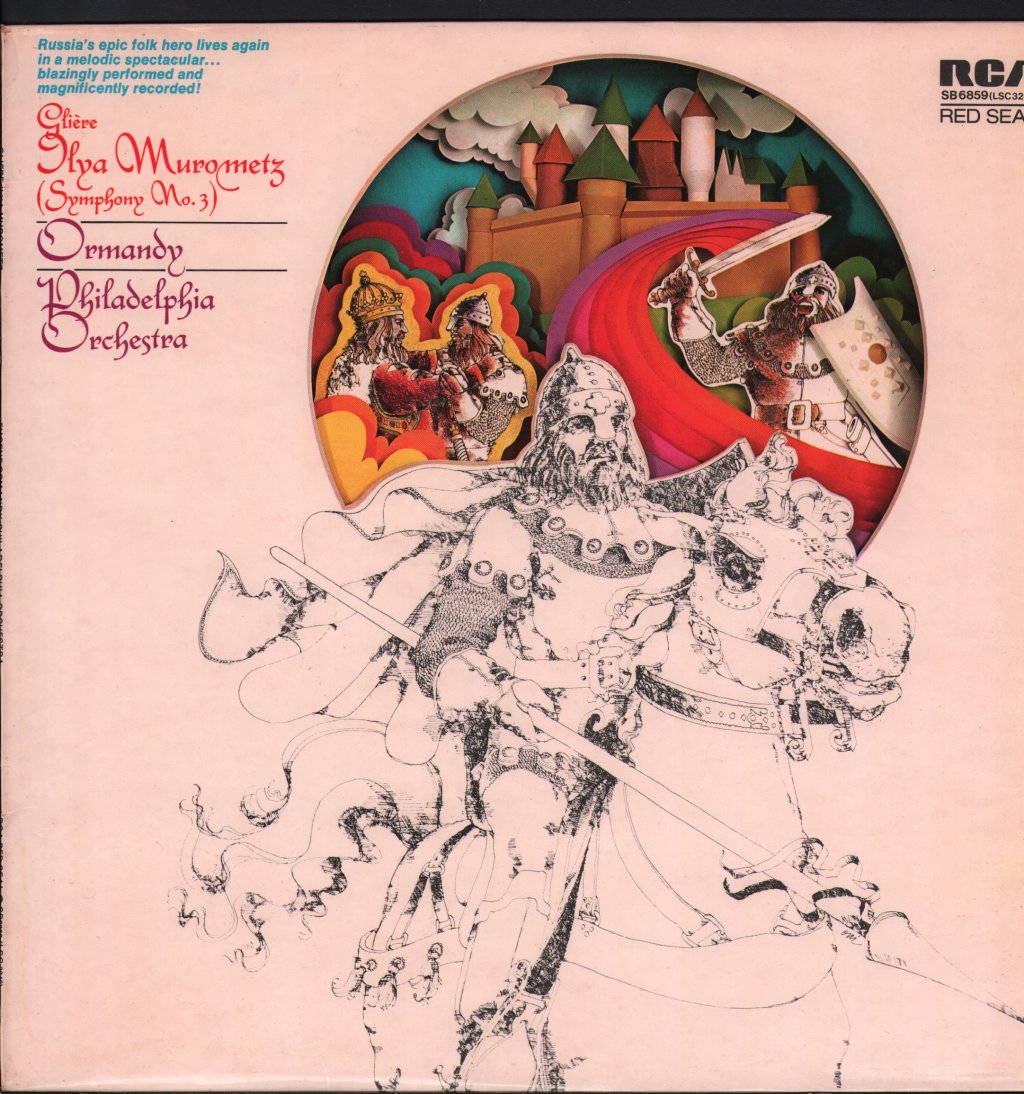 Eugene Ormandy / Philadelphia Orchestra - Glière - Ilya Murometz - Symphony No. 3 - Lp