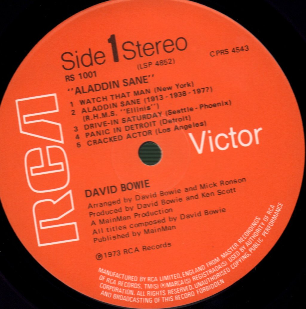 David Bowie - Aladdin Sane - Lp