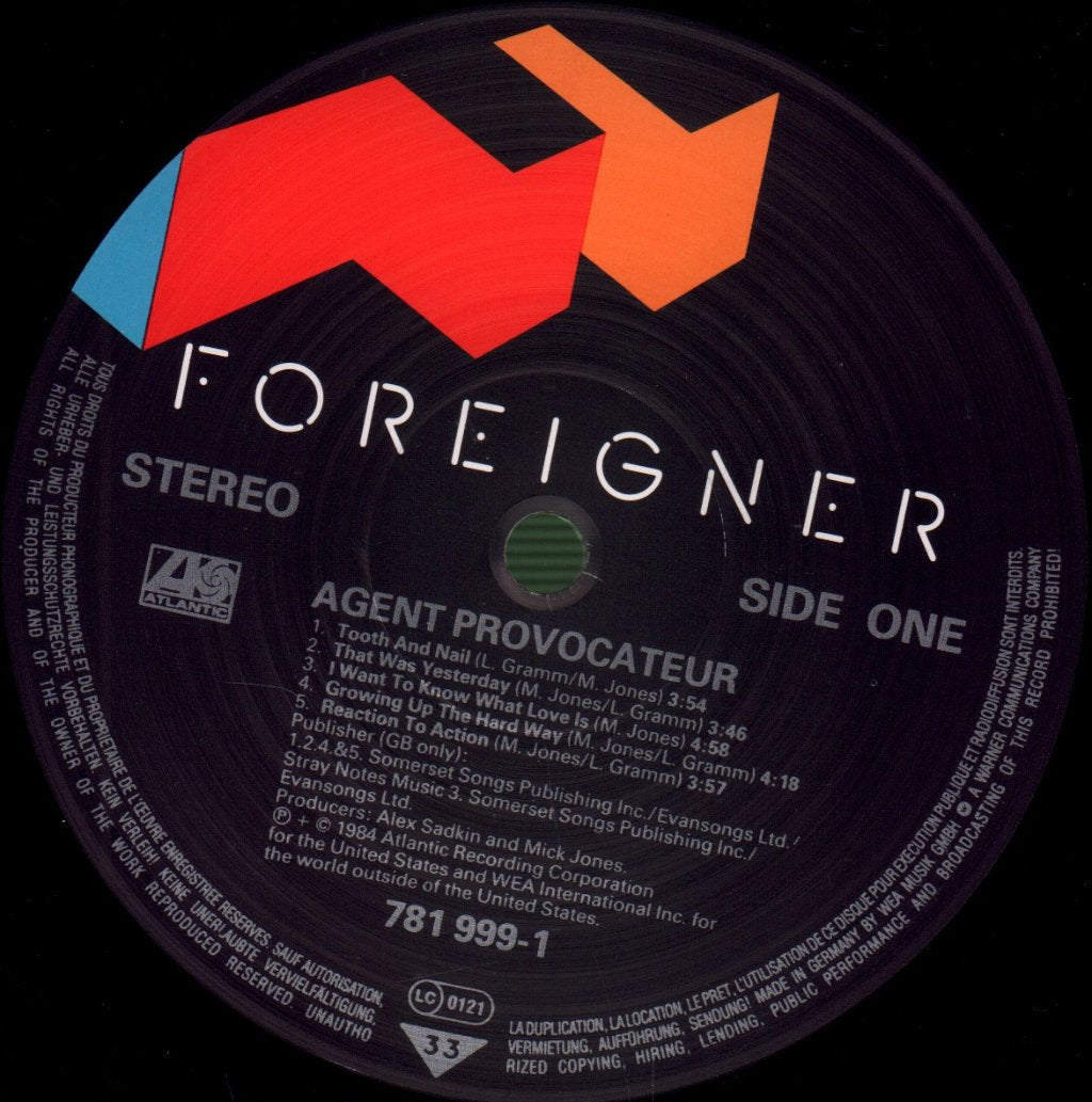 Foreigner - Agent Provocateur - Lp