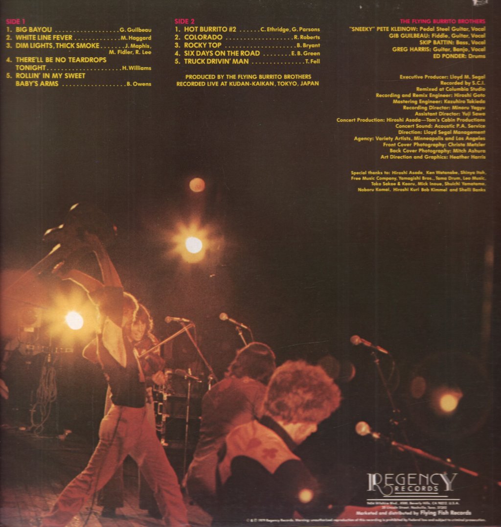 Flying Burrito Brothers - Live From Tokyo - Lp