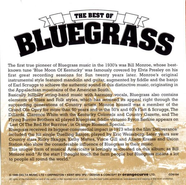 Various Artists - Best Of Bluegrass - Cd