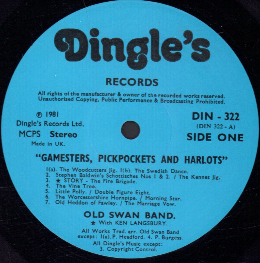 Old Swan Band - Gamesters Pickpockets And Harlots - Lp
